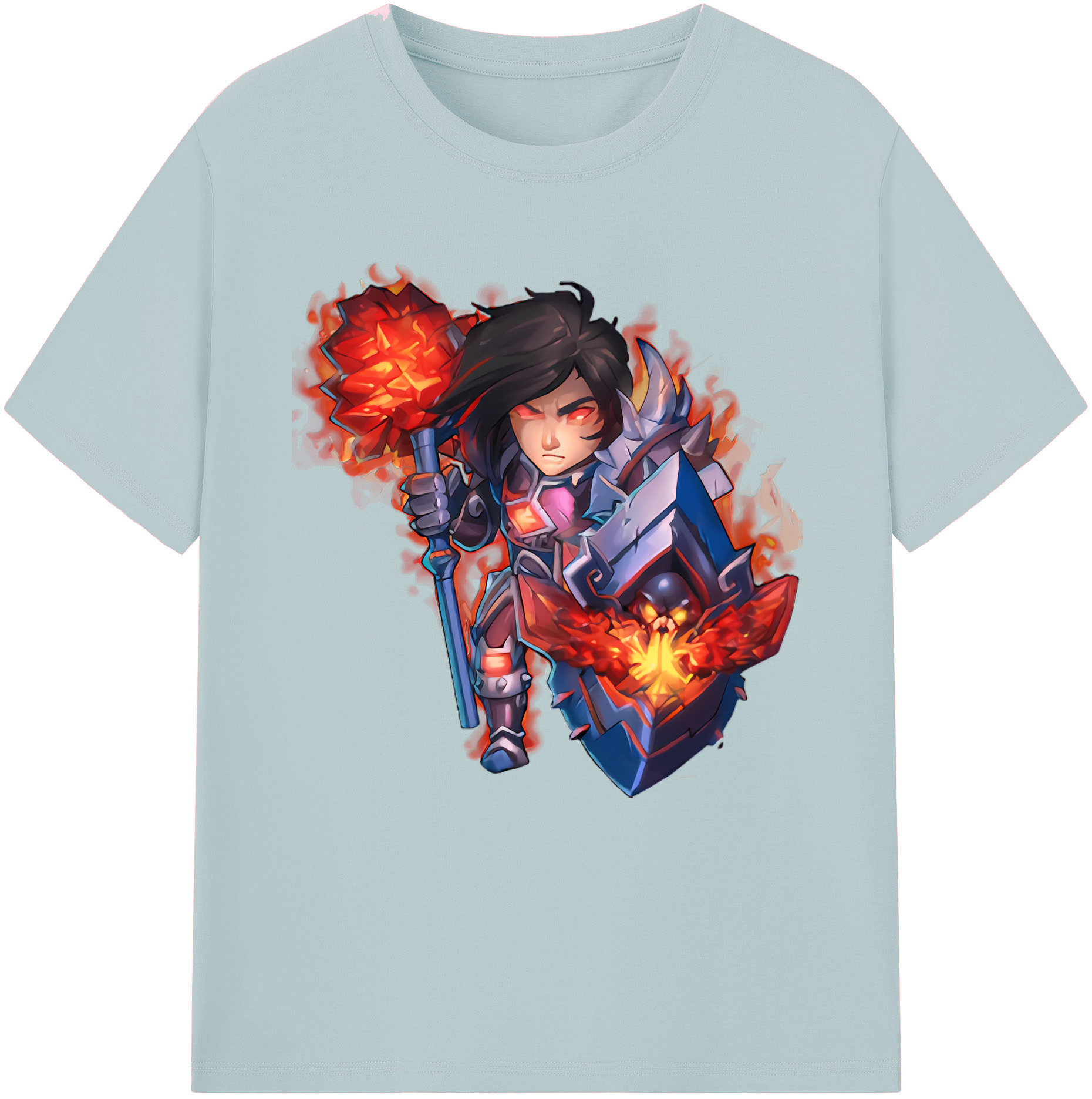 リーグ・オブ・レジェンド League of Legends LOL 綿100％半袖Tシャツ（フロントプリント）
